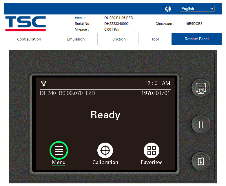 Virtual Control Panel