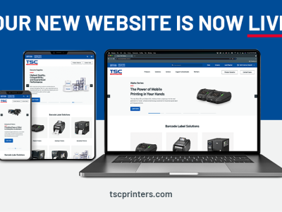 Nouveau site Web — TSCPrinters.com — Centralise les ressources sur les imprimantes TSC, les imprimantes à identification automatique Printronix et les fournitures d'origine dans un seul point de contact